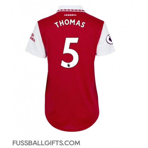 Arsenal Thomas Partey #5 Fußballbekleidung Heimtrikot Damen 2022-23 Kurzarm